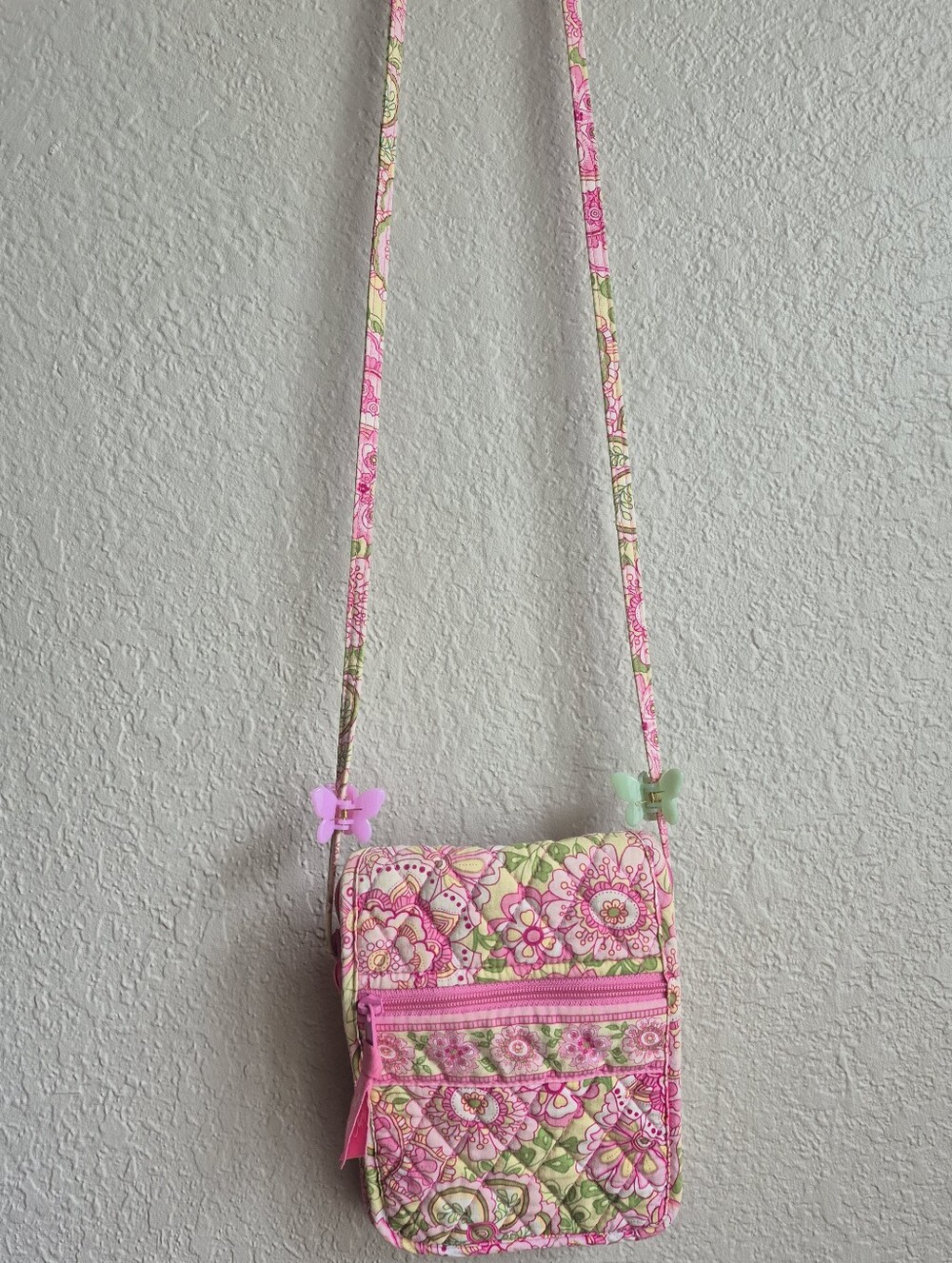 Vera Bradley Petal Pink Crossbody Purse (2006) - Picture 2 of 12